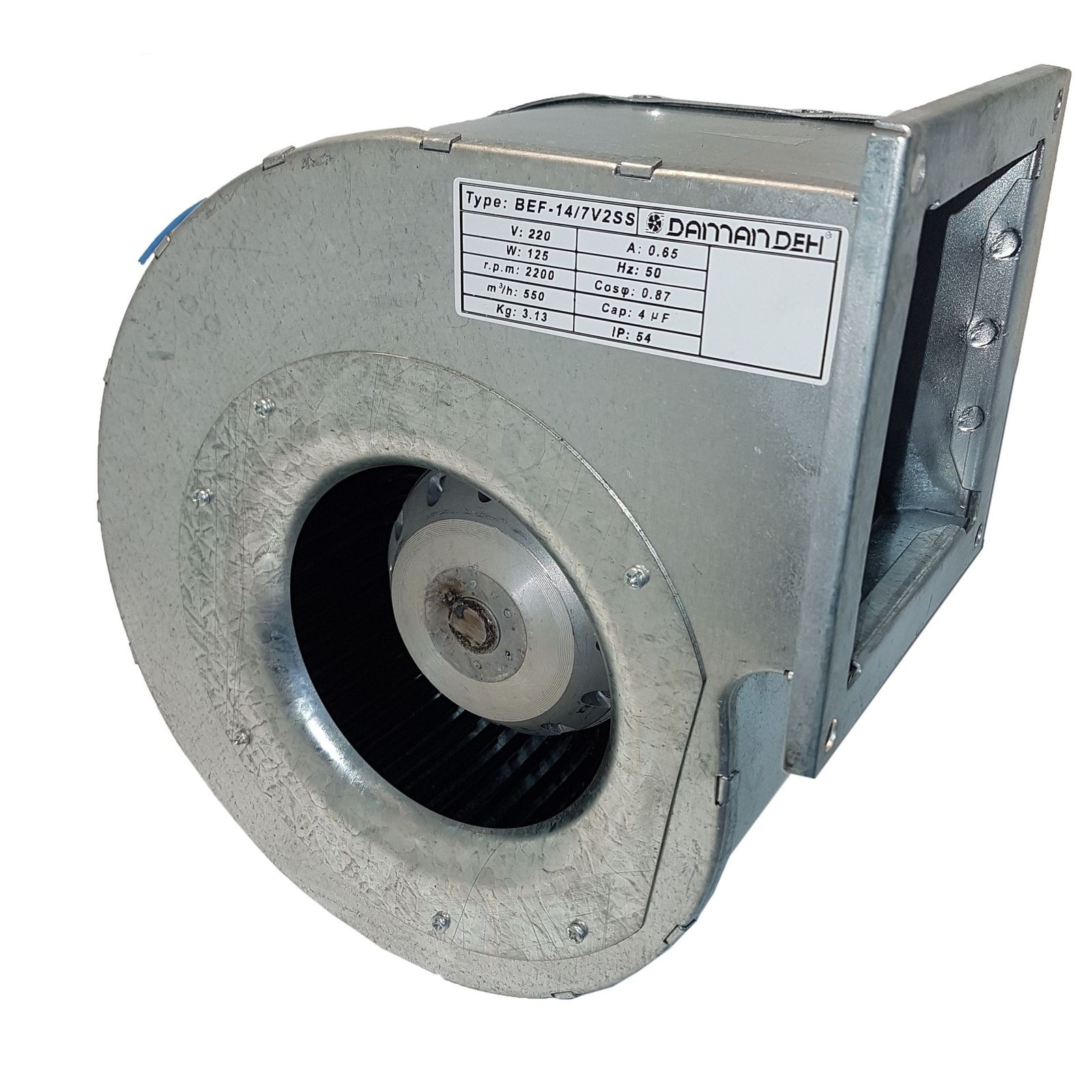 بلوئر هود 14 سانت قاب فلزی دمنده مدل BEF-14/7V2SS