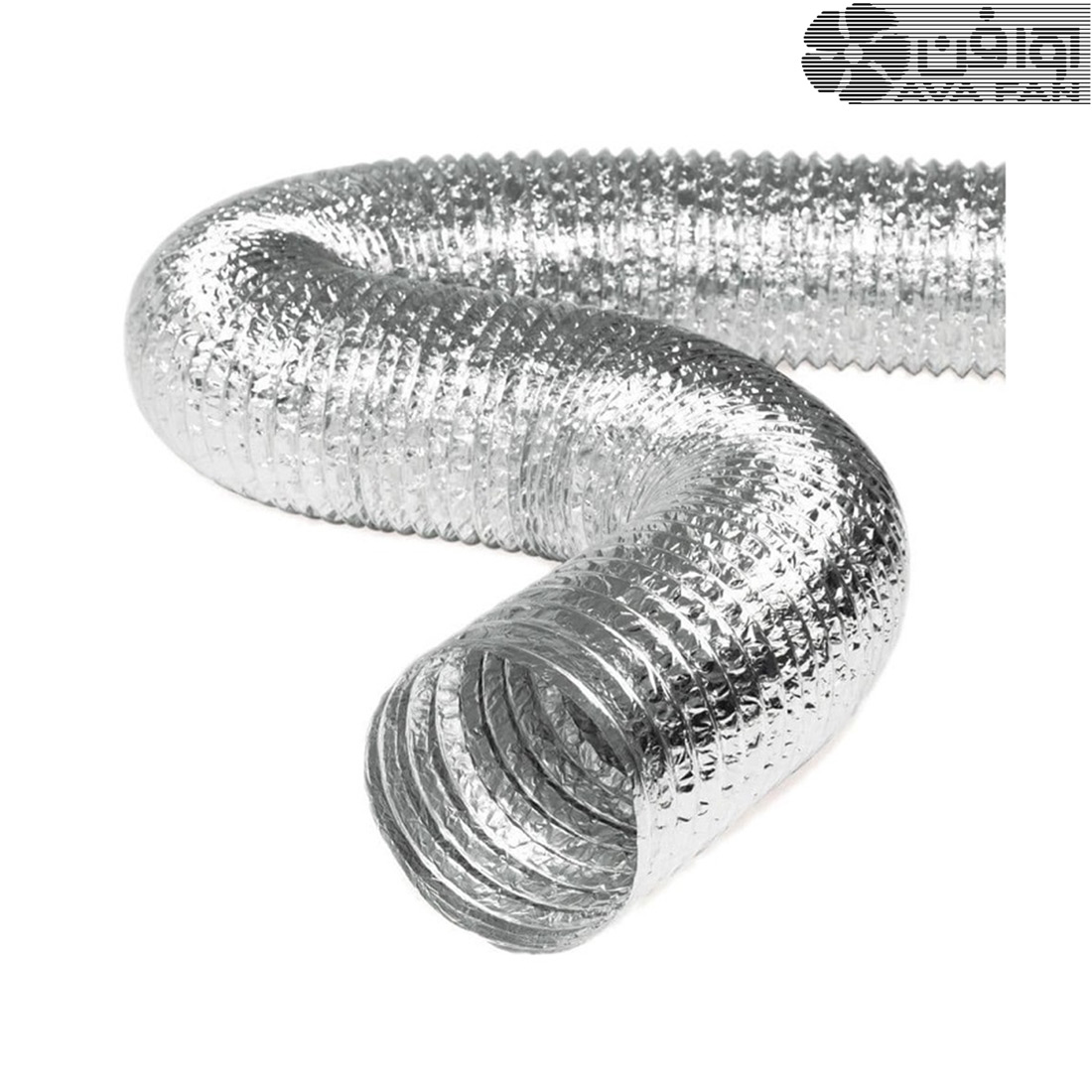 لوله فلکسیبل آلومینیوم سایز 14 اینچ (35سانت) طول ۱۰ متر